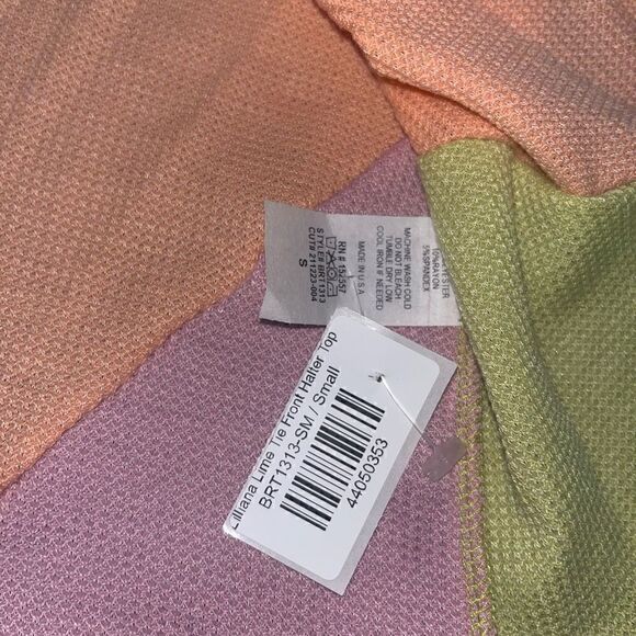 NWT Tie Front Halter Top - Picture 4 of 4